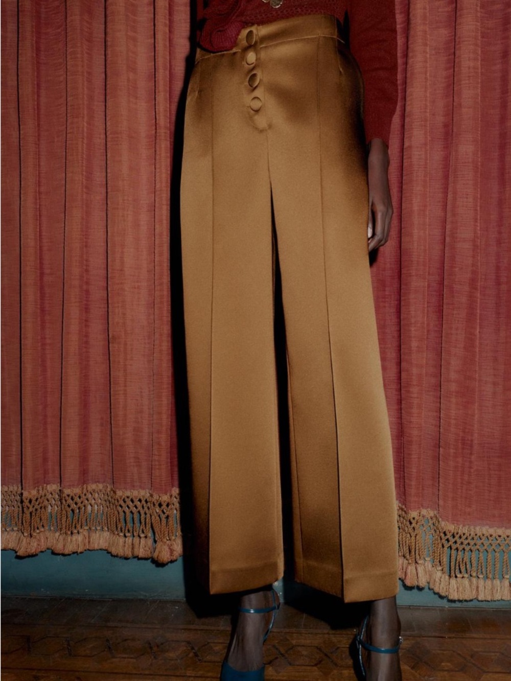 Zara NWT wide leg trousers 8754/897